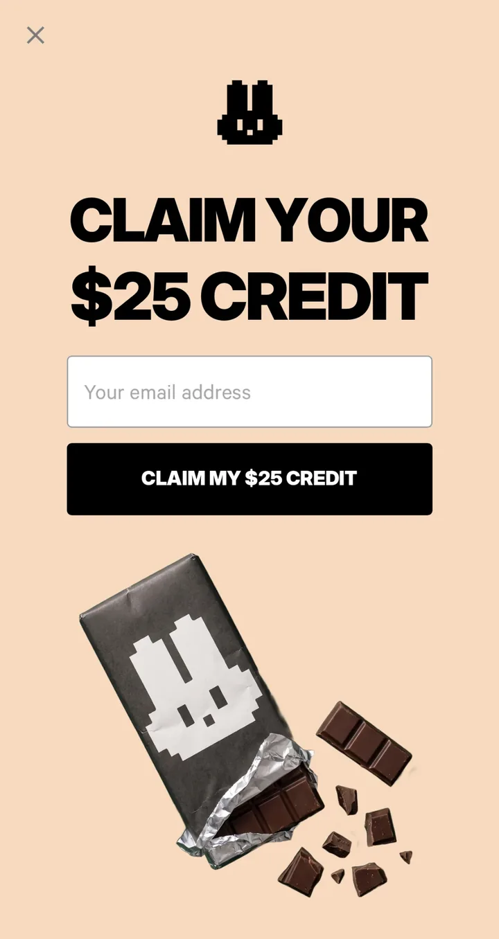 Variation 3: Claim your $25 credit